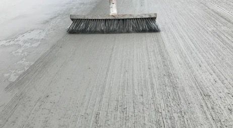 Brush concrete